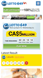 Mobile Screenshot of lotto-649.org